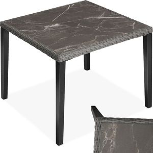 Wicker tafel Tarent 93,5x93,5x75cm - grijs
