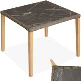 Wicker tafel Tarent 93,5x93,5x75cm - natuur
