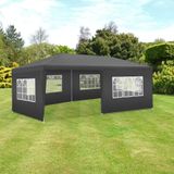 Tuinpaviljoen Vivara 6x3m met 5 zijdelen - grijs
