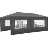 Tuinpaviljoen Vivara 6x3m met 5 zijdelen - grijs