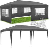 tectake® Pavillon, 6 x 3 m, mit UV-Schutz, inklusive Spannseile und Heringe