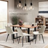 TectakeÂ® Esszimmerstühle 2er Set - Samtgepolsterte Stühle mit Rückenlehne - Ergonomischer Wohnzimmersessel mit gepolstertem Samtsitz - Bequemer