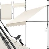 Klemluifel met zwengel, in hoogte verstelbaar - 150 x 180 cm, beige