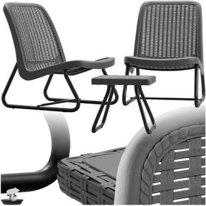 Wicker Zitgroep Modica - Grijs - Voor 2 Personen - Ergonomisch