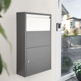 Pakketbox Fortress - Brievenbus - Gep poedercoat Staal - Ruim