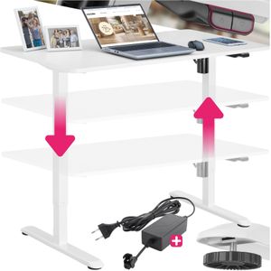 Elektrisch in hoogte verstelbaar bureau Skadi - wit