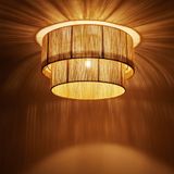 tectake® Plafondlamp Boho - Hanglamp van Jute - 40W - Decoratieve Verlichting
