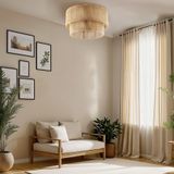 tectake® Plafondlamp Boho - Hanglamp van Jute - 40W - Decoratieve Verlichting