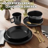 Serviesset - Wit - Aardewerk - 16 Delig