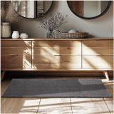 Soft Zone - Vloerkleed - Antraciet - 80 x 150 cm - Polyester, Antislip Onderkant
