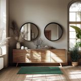 Soft Zone - Vloerkleed - Groen - 80 x 150 cm - Polyester met Antislip Onderkant