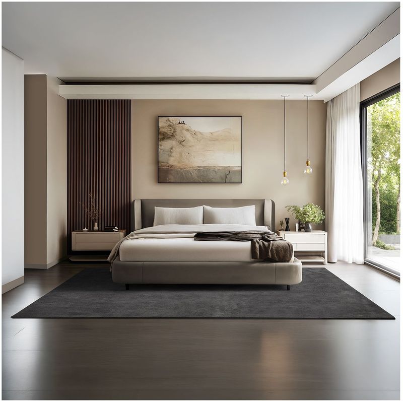 Vloerkleed - Blauw - Wol