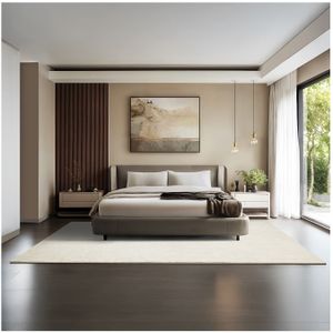 Kortpolig vloerkleed Soft Zone - crÃ¨me, 200 x 290 cm