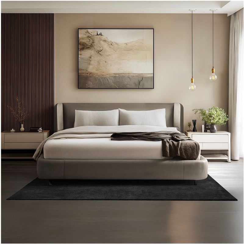 Soft Zone - Vloerkleed - Zwart - 140 x 200 cm