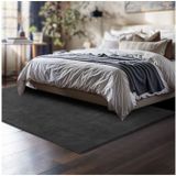 Soft Zone - Vloerkleed - Grijs - Polyester - Antislip Onderkant