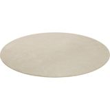 tectake - Soft Zone - Vloerkleed - Beige - Ø 120 cm, Laagpolig, Antislip Onderkant