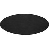 Soft Zone - Vloerkleed - Zwart - Kortpolig - Ø 120 cm