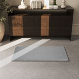 Tectake - Soft Zone - Vloerkleed - Grijs - 60 x 110 cm, Laagpolig, Antislip Onderkant