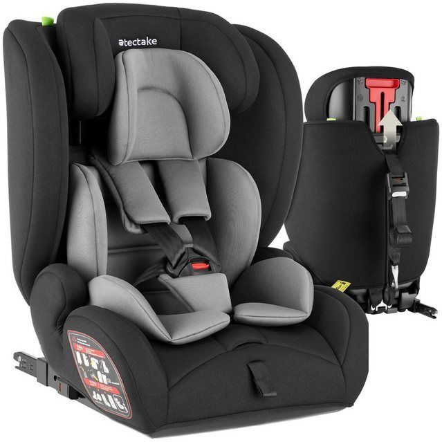Autostoel Emely, 5-puntsgordel, i-Size goedkeuring, met ISOFIX - donkergrijs / zwart