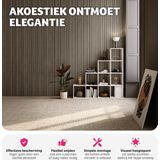 tectake - Sonic Wall - Akoestische Panelen - Donker Eiken - Hoogwaardig MDF en Houtfineer