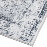 tectake - Aliya - Vloerkleed - Grijs - Laagpolig, Antislip, Wasbaar in Wasmachine