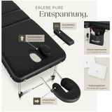 Tectake - Ko Tao - Massagetafel - Inklapbaar - Aluminium - 3-Zones
