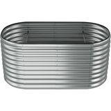 tectake® Hochbeet, aus verzinktem Stahl, stabil, sicher, witterungsbeständig, 160 x 80 x 80 cm