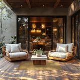 Tectake - Raya - Vloerkleed - Jute-look - Voor binnen en buiten, onderhoudsvriendelijk