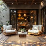 Gevlochten Vloerkleed Vibe - Jute - 120 x 170 cm - Boho-Stijl