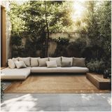 tectake - Glim - Vloerkleed - Jute - Handgeweven, Onderhoudsvriendelijk, 290x200cm