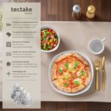 Tectake - Combi Servies Salerno - Porselein - Wit - Voor 12 Personen - 100-delig