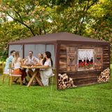 Paviljoen Almchalet met verwijderbare zijdelen - 6 m