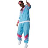 tectake® Herrenkostüm Retro 80er 90er Jahre Jogginganzug Set