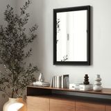 tectake® Rechteckiger Wandspiegel, 50 x 3,8 x 70 cm, 1,8 mm dickes Glas, integrierte Befestigungshaken