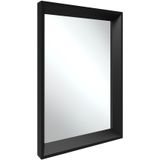 tectake® - Wandspiegel Elina - Badkamerspiegel - Rechthoekige spiegel met stevige kunststoflijst - 50x70 cm - Spiegel voor de badkamer, woonkamer of slaapkamer