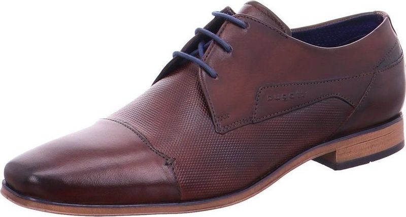 Bugatti - Derby - Bruin - Leer - Handafgewerkt