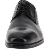 Unikleur - Casual Schoen - Zwart - Vetersluiting - Leer/Textiel