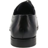 Unikleur - Casual Schoen - Zwart - Vetersluiting - Leer/Textiel