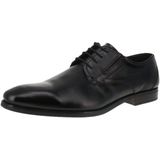 Unikleur - Casual Schoen - Zwart - Vetersluiting - Leer/Textiel