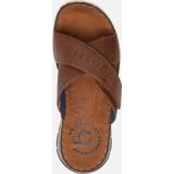 Bugatti Slippers - Cognac used - Textiel - Klittenbandsluiting