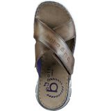 Bugatti Slippers - Cognac used - Textiel - Klittenbandsluiting