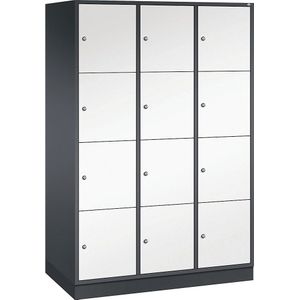 INTRO stalen lockerkast, vakhoogte 435 mm, b x d = 1220 x 600 mm, 12 vakken C+P