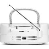 MEDION E65010 - Stereo Radio - Wit - CD-speler - Cassette - USB-aansluiting - FM PLL-radio