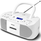 MEDION E65010 - Stereo Radio - Wit - CD-speler - Cassette - USB-aansluiting - FM PLL-radio