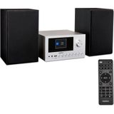 MEDION LIFE P85003 Micro-Audio-System, Internet/DAB+/PLL-UKW Stereo-Radio mit je 40 Senderspeichern, 2,8'' TFT-Farbdisplay, Bluetooth 5.0, CD-Player, WLAN, USB, 2 x 15 RMS