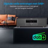 MEDION LIFE P64145 All-in-One Audio System anthrazit, DAB+/PLL-UKW Stereo-Radio, Bluetooth, CD/MP3-Player, Wiedergabe von Musikdateien vom USB-Stick, elegantes Design, 2 x 15 W RMS
