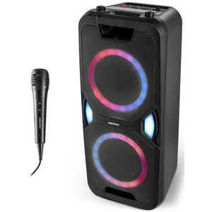 Bluetooth Party Speaker Medion P61468 - LED licht - 2 x 22 W RMS - karaoke functie - Zwart