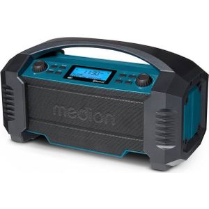 MEDION E66050 - Bouwradio - DAB+ - FM -Bluetooth - Stof/spatwater bescherming (IP54) - Robuuste behuizing - 15 W RMS