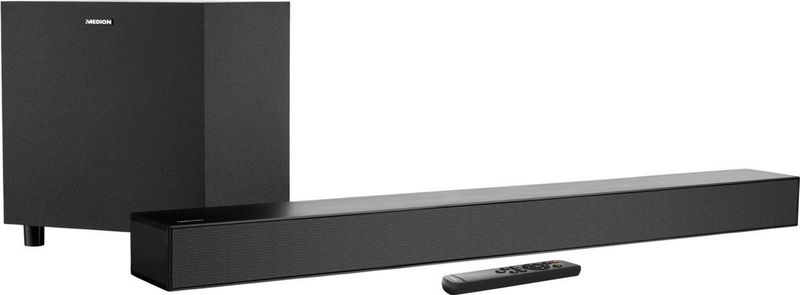 MEDION S61022 3.1 Dolby Atmos Soundbar met draadloze subwoofer (voor tv-apparaten, Bluetooth 5.3, HDMI eARC CEC,