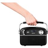 MEDION - Retro Radio - DAB+ - Bluetooth - Zwart